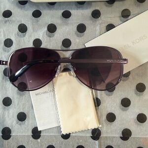 Michael Kors Dark Purple Chelsea aviator Sunglasses